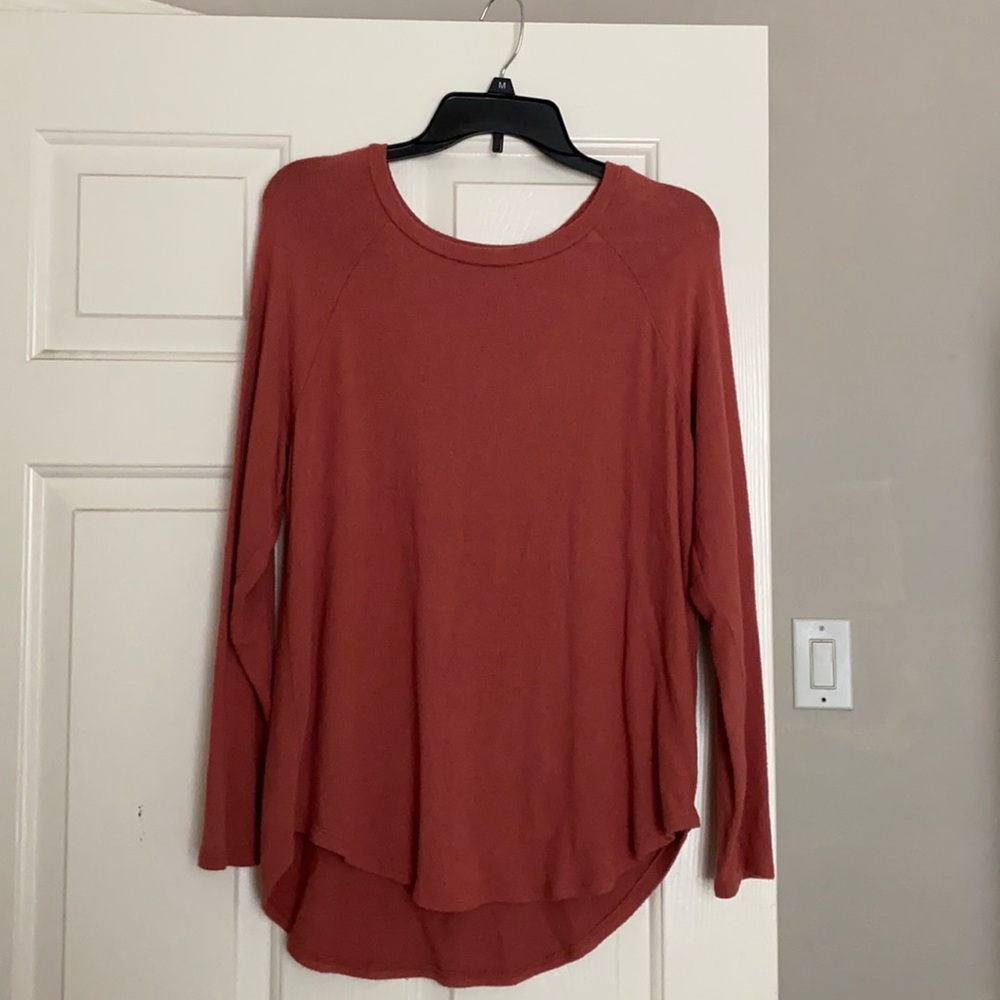 Oversized long sleeve shirt